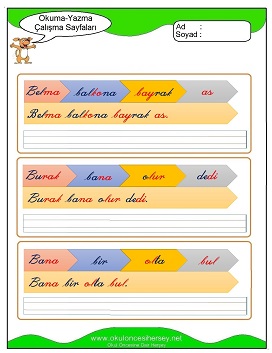 B sesi Çalışma Sayfaları